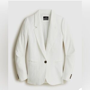 STRETCH LINEN BLEND PARKE BLAZER.